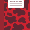 Red Cow Print Notebook (Front Cover)