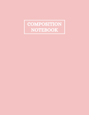 Solid Pastel Baby Pink Notebook (Front Cover)