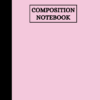 Pastel Pink and Black Notebook (Front Cover)