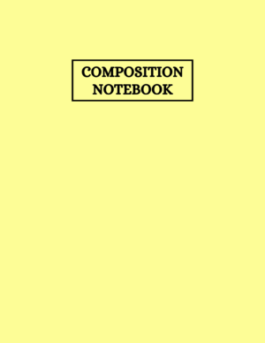 Pastel Yellow Notebook (Front Cover)