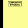 Pastel Yellow and Black Notebook (Front Cover)