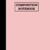 Pastel Baby Pink and Black Notebook (Front Cover)