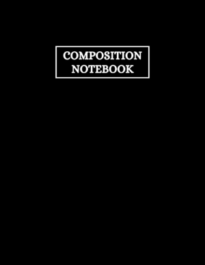 Black Composition Notebook (Front Cover)